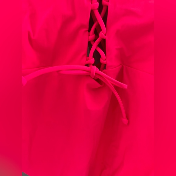 New Skinny Dippers Suga Babe Lace Up Front Tummy Control One-Piece Swimsuit - Picture 7 of 7